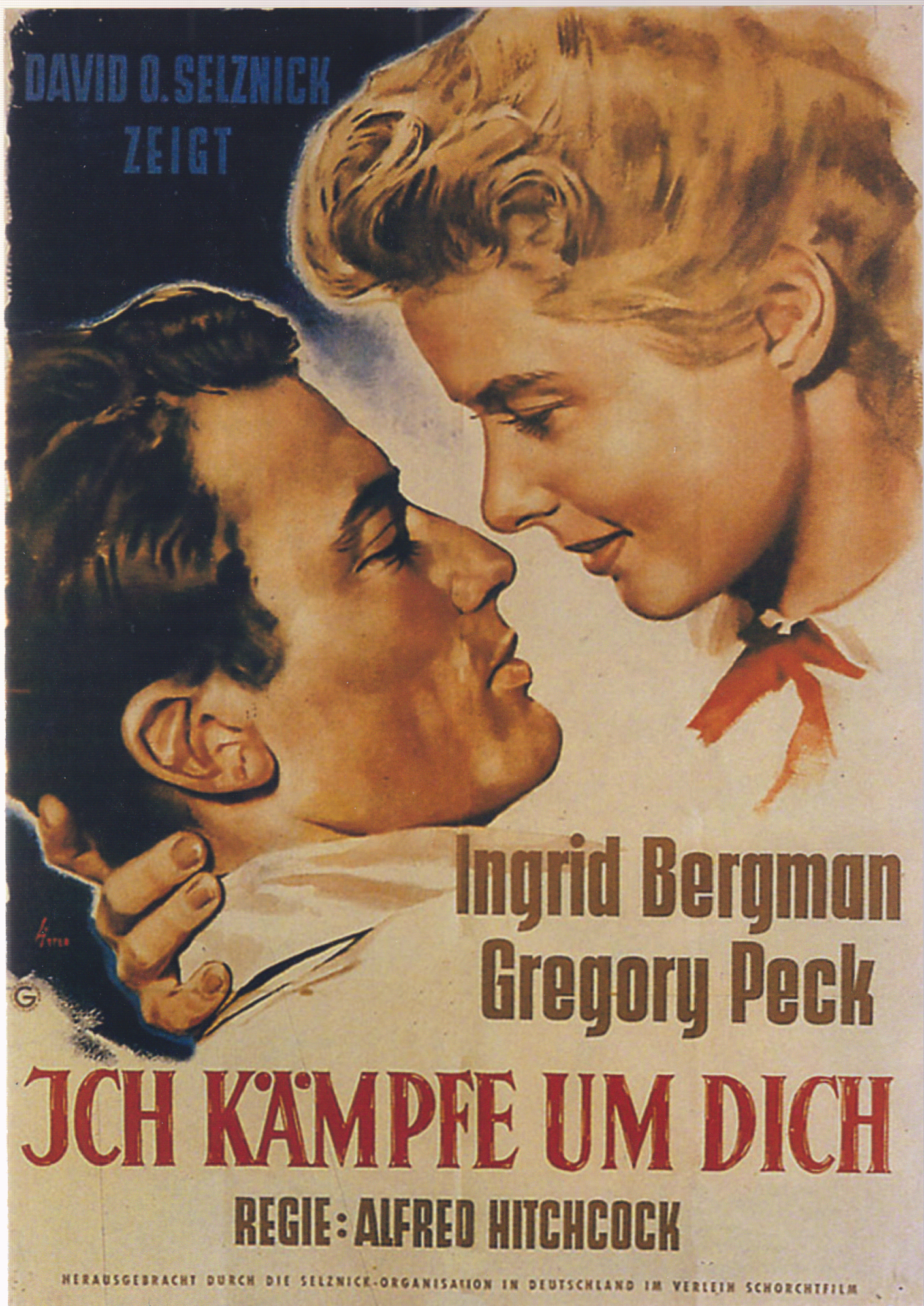 1112: Ich kämpfe um Dich ( Alfred Hitchcock ) Ingrid Bergman, Gregory Peck, Michael Chekhov, Leo G. Carroll. Rhonda Fleming, John Emery, Norman Lloyd, Bill Goodwin,