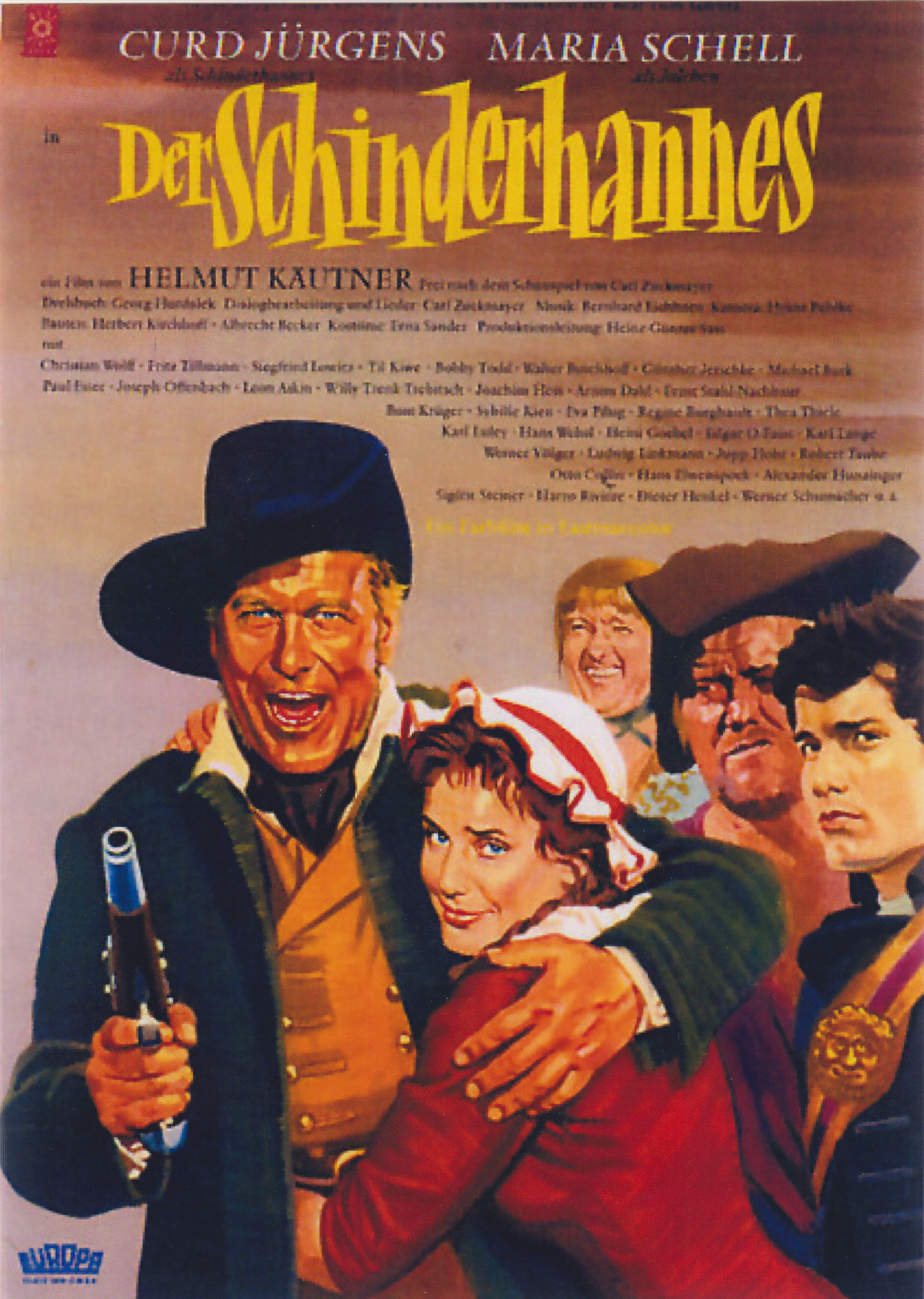 1105: Der Schinderhannes ( Helmut Käutner ) Maria Schell, Curd Jürgens, Christian Wolff, Siegfried Lowitz, Leon Askin, Joseph Offenbach, Eva Pflug, Karl Lange,