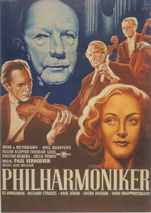 1134: Philharmoniker ( Paul Verhoeven ) Irene von Meyendorff, Eugen Klöpfer, Kirsten Heiberg, Will Quadflieg, Malte Jäger, Theodor Loos, Erich Ponto, O. E. Hasse, Franz Schafheitlin, Eduard von Winterstein,