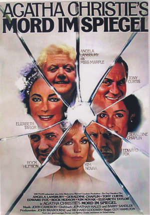 1195: Mord im Spiegel ( Agatha Christie ) Angela Lansbury, Elisabeth Taylor, Rock Hudson, Kim Novak, Tony Curtis, Edward Fox, Geraldine Chaplin, Wendy Morgan, Charles Gray, Maureen Bennett,