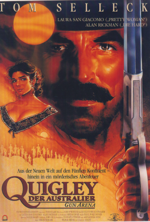 1198: Quigley der Australier ( Simon Wincer ) Tom Selleck, Laura San Giacomo, Alan Rickman, Chris Haywood, Ron Haddrick, Tony Bonner, Jerome Ehlers, Ben Mendelson,
