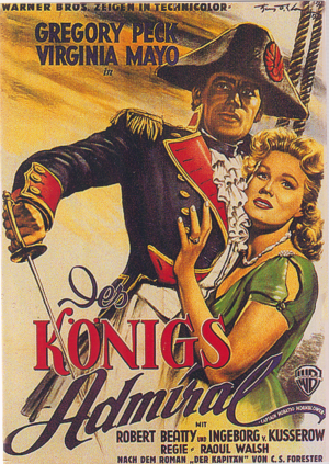 1192: Des Königs Admiral ( Captain Horatio Hornblower ) ( Raoul Walsh ) Gregory Peck, Virginia Mayo, Robert Beatty, Moultrie Kelsall, Terence Morgan, James Kenney, Denis O´Dea, Stanley Baker, Christopher Lee,