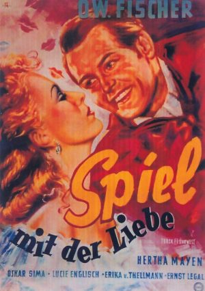 1168: Spiel mit der Liebe ( Alfred Stöger ) Hertha Mayen, O. W. Fischer, Harald Paulsen, Oskar Sima, Erika von Thellmann, Lucie Englisch, Ernst Legal, Hilde Hildebrand, Angelo Ferrari,