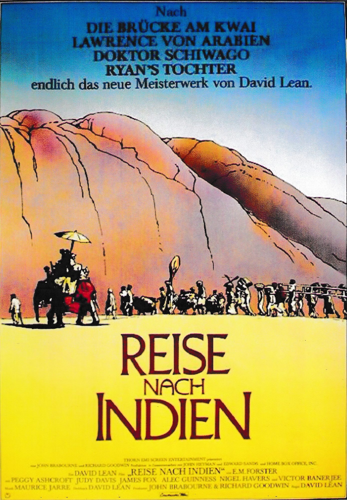 1860: Reise nach Indien ( David Lean ) Peggy Ashcroft, Judy Davis, Victor Banerjee, James Fox, Alec Guinness, Nigel Havers, Richard Wilson, Art Malik,