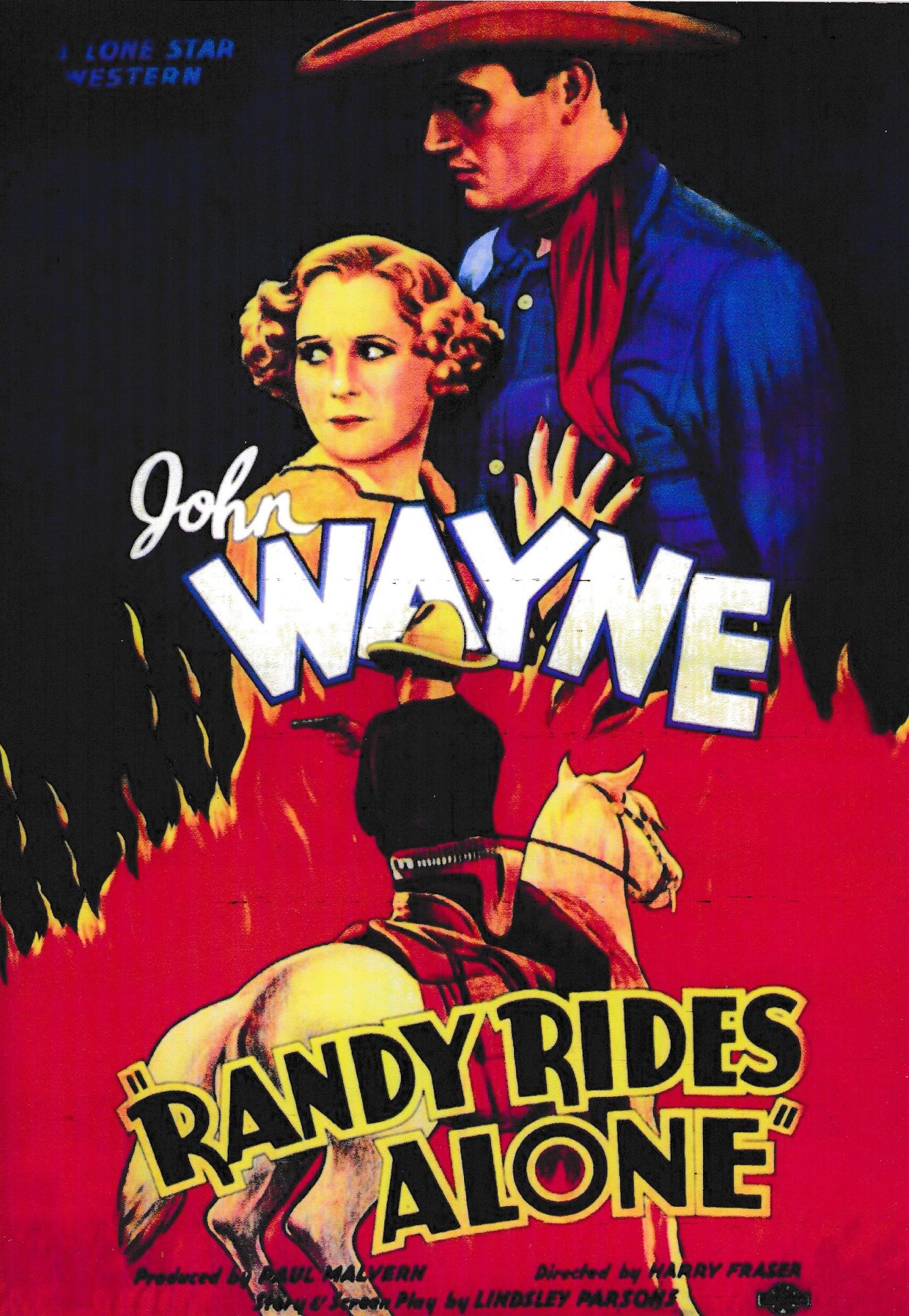 1863: Der einsame Reiter - Randys tödlicher Ritt ( Harry Fraser ) John Wayne, Alberta Vaughn, George Hayes, Yakima Canutt, Earl Dwire, Artie Ortego, Tex Palmer,