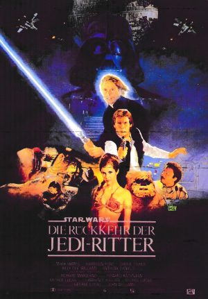 1880: Die Rückkehr der Jedi Ritter ( George Lucas ) Mark Hamill, Carrie Fisher, Harrison Ford, Anthony Daniels, Billy de Williams, Frank Oz, David Prowse, Kenny Baker, Warwick Davis,