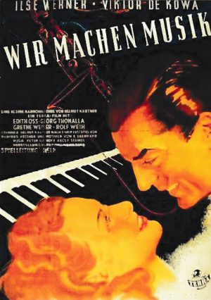 1892: Wir machen Musik ( Helmut Käutner ) Ilse Werner, Viktor de Kowa, Edith Oss, Georg Thomalla, Grethe Weiser, Kurt Seifert, Rolf Weih, Viktor Jansen, Klaus Pohl,
