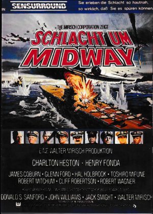 1906: Schlacht um Midway ( Battle of Midway ) ( Jack Smight ) Charlton Heston, Henry Fonda, James Coburn, Glenn Ford, Hal Holbrook, Toshiro Mifune, Robert Mitchum, Cliff Robertson, Robert Wagner, Ed Nelsen,