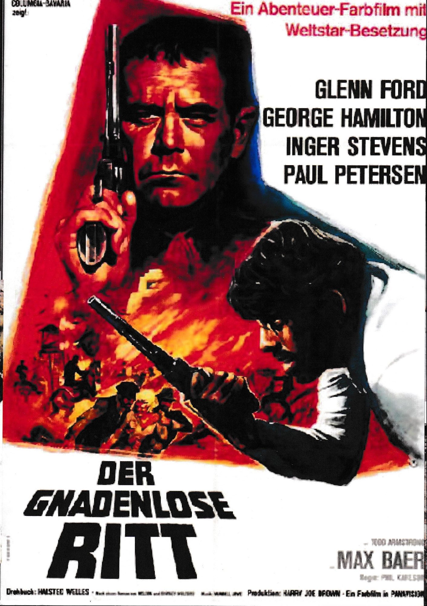 1924: Der gnadenlose Ritt ( A Time for Killing ) ( Phil Karlson ) Glenn Ford, George Hamilton, Inger Stevens, Paul Petersen, Max Baer, Harrison Ford, Harry Dean Stanton, Todd Armstrong, Timothy Carey, Kenneth Tobey,