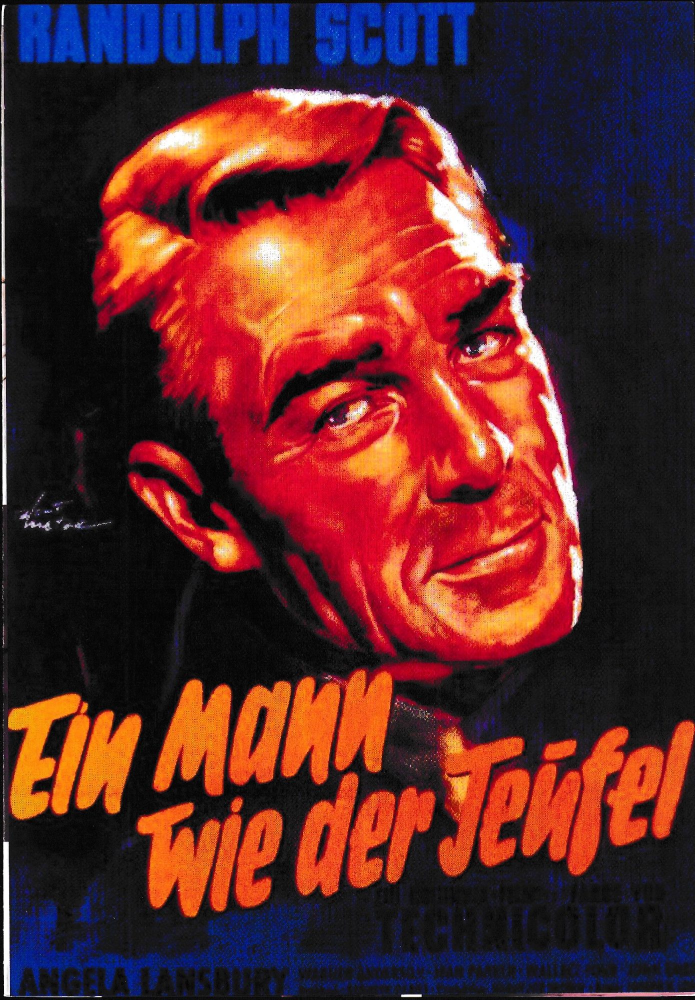 1931: Ein Mann wie der Teufel ( A Lawless Street ) ( Joseph H. Lewis ) Randolph Scott, Angela Lansbury, Warner Anderson, Jean Parker, Wallace Ford, John Emery, James Bell, Ruth Donnelly, Michael Pate,