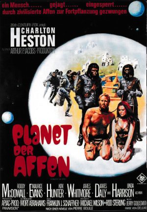 1955: Planet der Affen ( Franklin J. Schaffner ) Charlton Heston, Roddy McDowall, Kim Hunter, Maurice Evans, James Whitmore, James Daly, Linda Harrison, Robert Gunner,